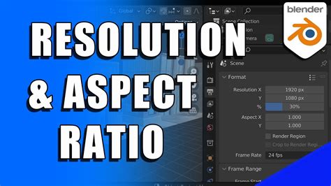 how to change resolution in blender|Blender Resolution & Aspect Ratio Settings Tutorial (Micro Tip)